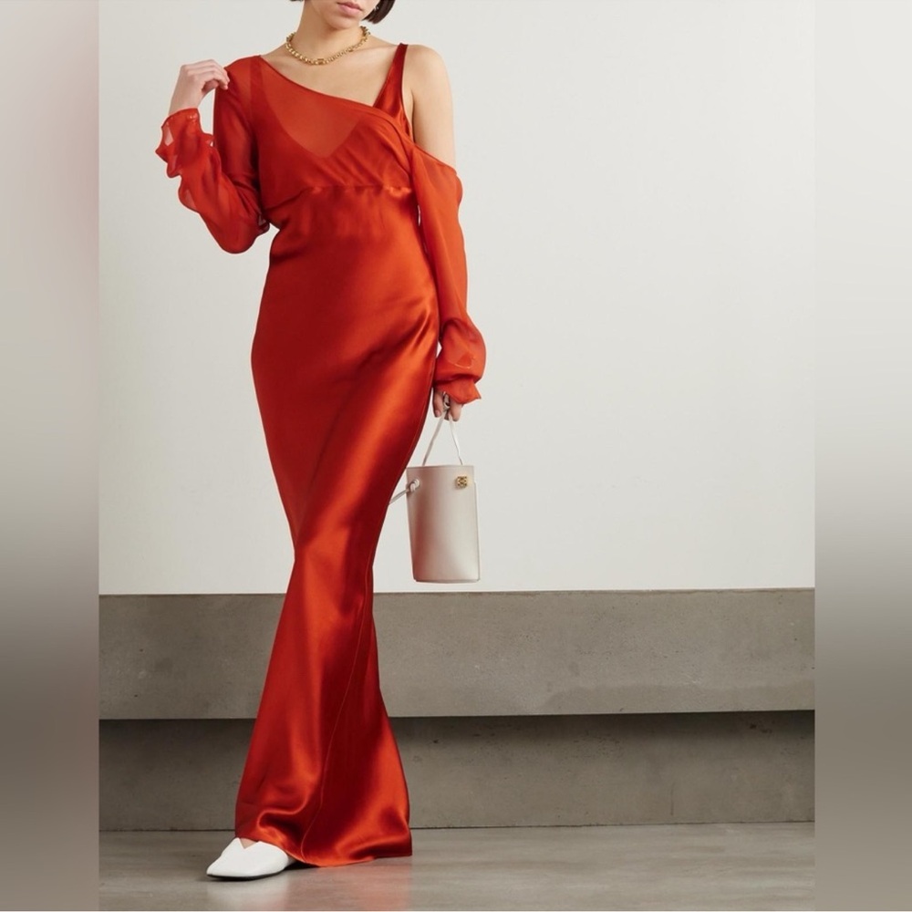 Beare Park asymmetric satin dress